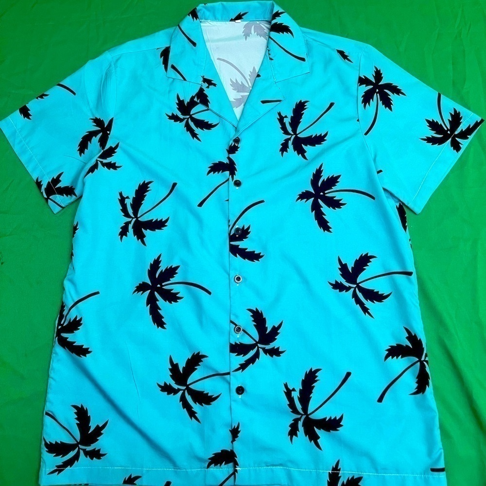 Men’s Summer Short Sleeve Button Down Shirt